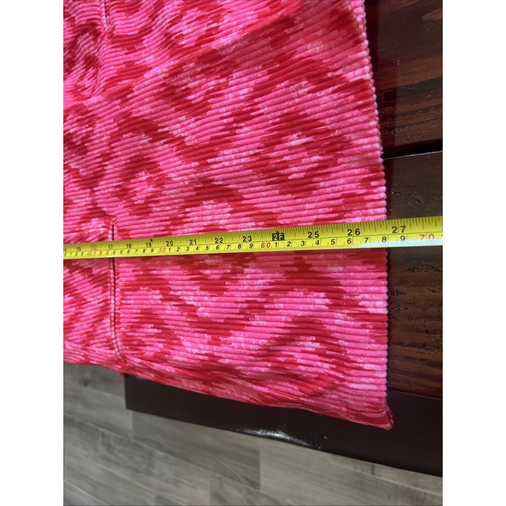 Savanna Jane Red PINK CORDUROY JACKET Aztec Women's Size Large - Picture 8 of 9